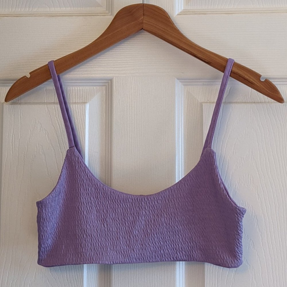 $5!!! Boohoo Lavender Crop Top